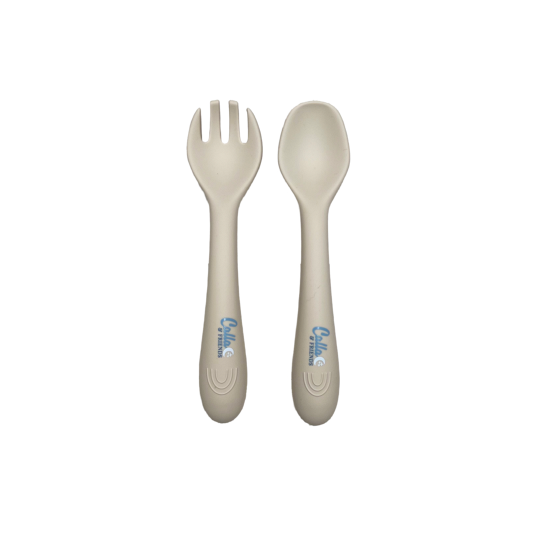 My First Silicone Utensils: Powder Blue