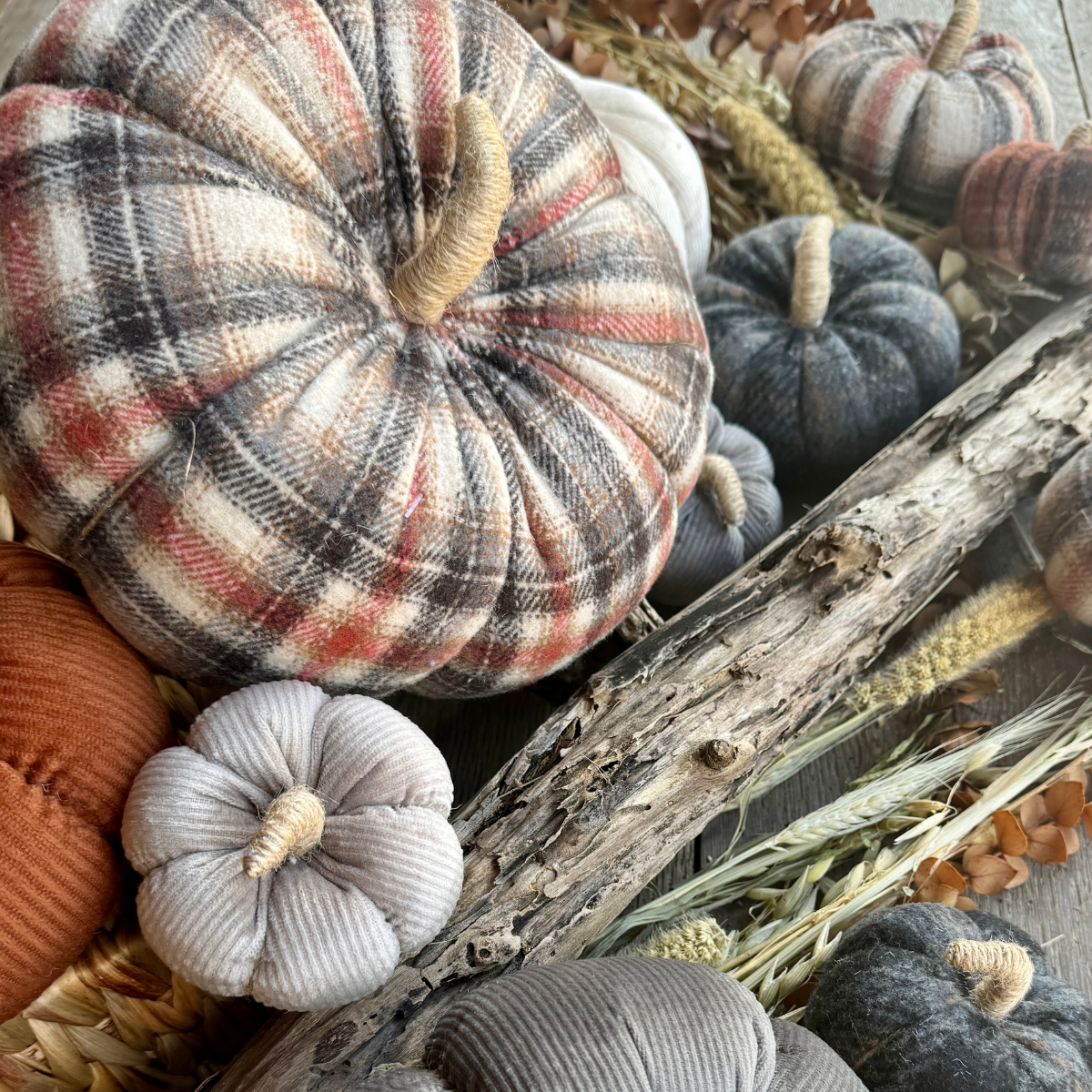 XL Sienna Plaid Pumpkin