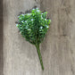10" White & Green Leaf Floral Sprig - The Mustard Seed Collection, The Seed