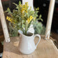 10" Yellow & Green Leaf Floral Sprig - The Mustard Seed Collection, The Seed