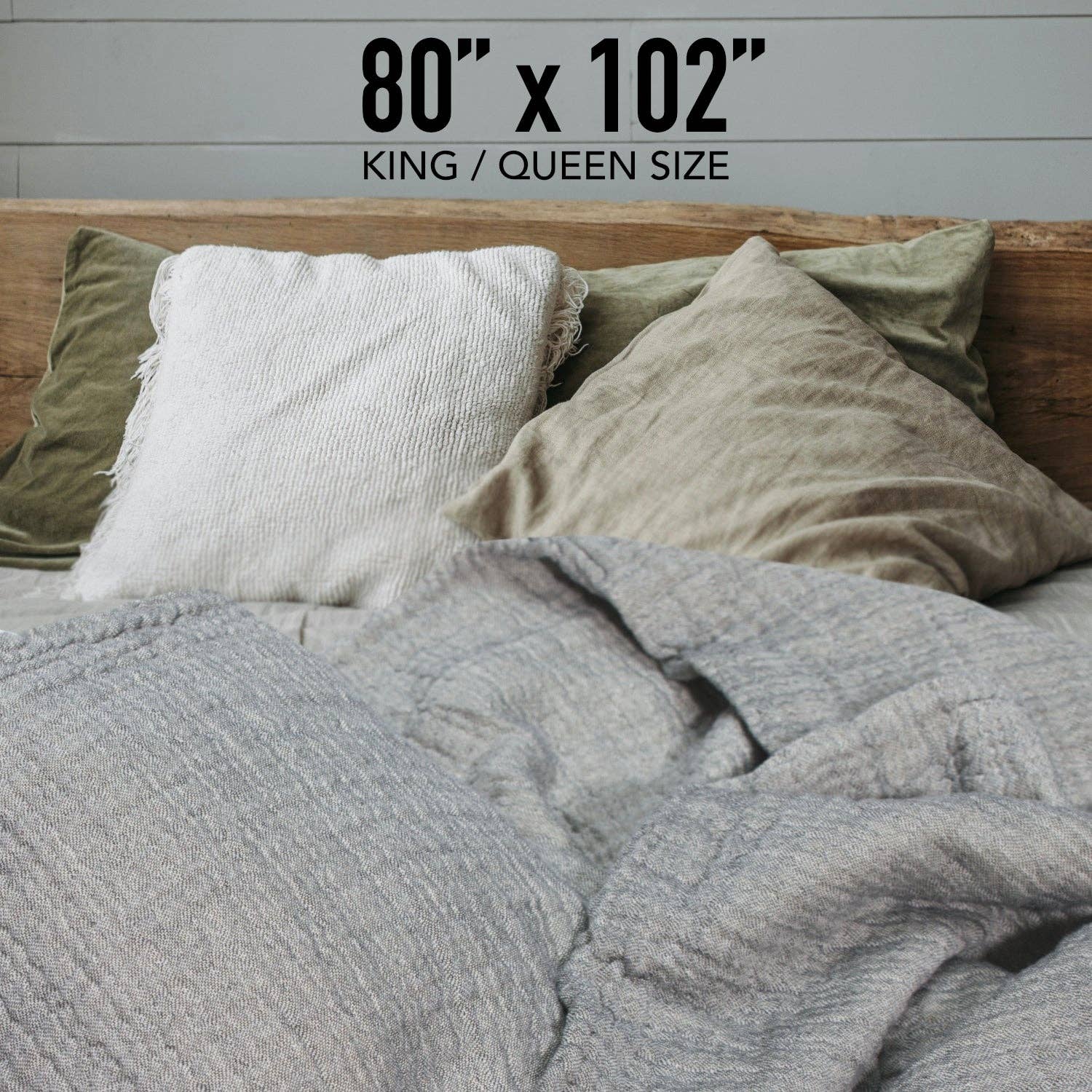 100% Cotton Reversible Muslin Coverlet 80" x 102": Coffee/Ivory