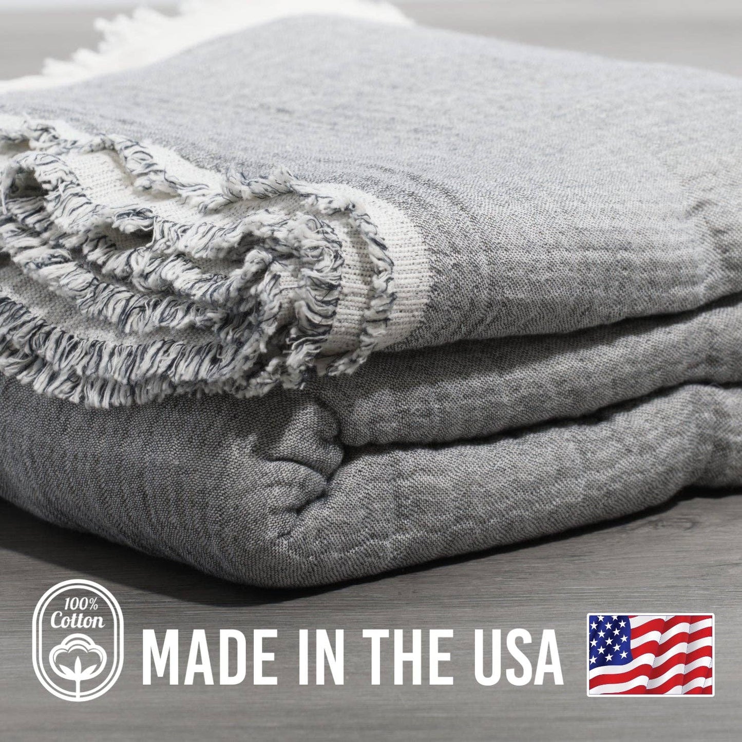 100% Cotton Reversible Muslin Coverlet 80" x 102": Coffee/Ivory