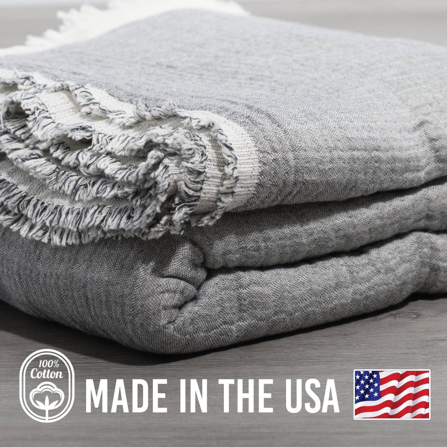 100% Cotton Reversible Muslin Coverlet 80" x 102": Coffee/Ivory