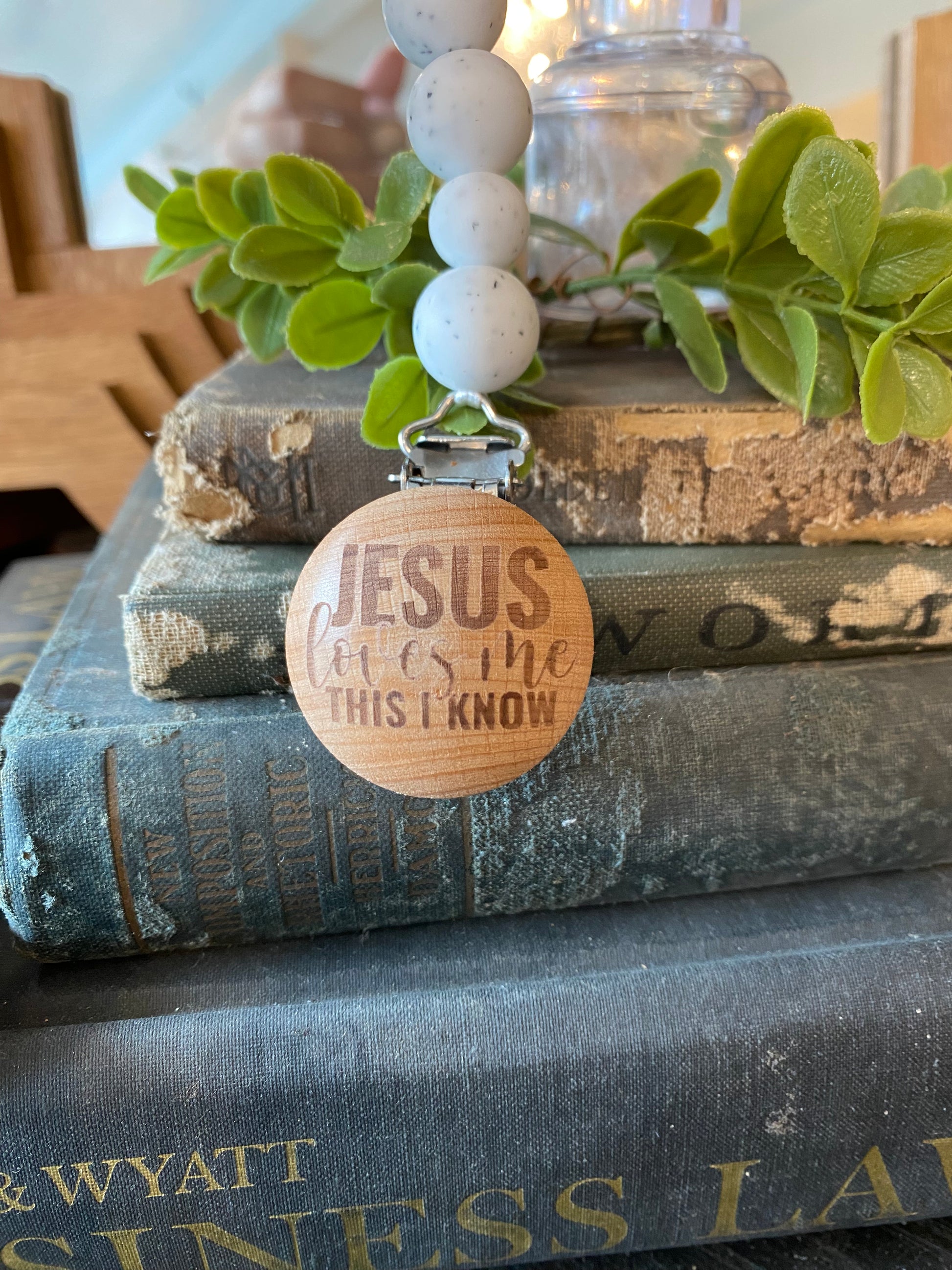 SVF Pacifier Silicone Clip On Tassel Teether