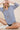 ETK-8515 Solid Basic V Neck Long Sleeves Top: Blue / L Emerald Collection