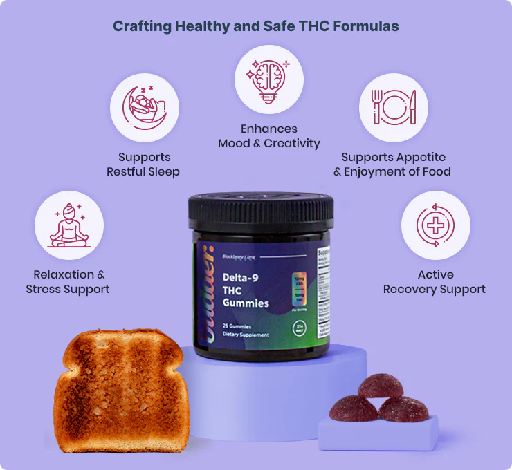 Blackberry Lime 10MG Delta 9 THC Gummies (Budder)