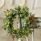 11" New England With Berries Candle Ring - The Mustard Seed Collection, The Seed