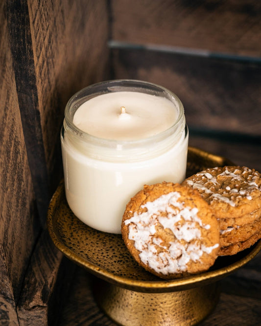 11 oz Frosted Gingersnap Candle - The Mustard Seed Collection, The Seed