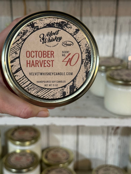 11 oz October Harvest Candle - The Mustard Seed Collection, The Seed