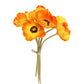 11" Real Touch Poppy-6 stems per bundle: Blush and Beauty Pink