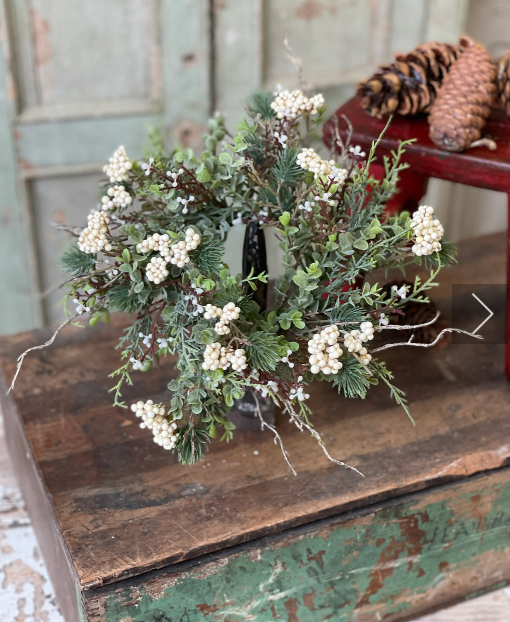 11" Briar Berry Fir Candle Ring