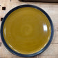 12" Ceramic Mustard & Black Platter 