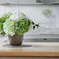 12.5"Real Touch lifelike Hydrangea-6”bloom: Light Green - The Mustard Seed Collection, The Seed