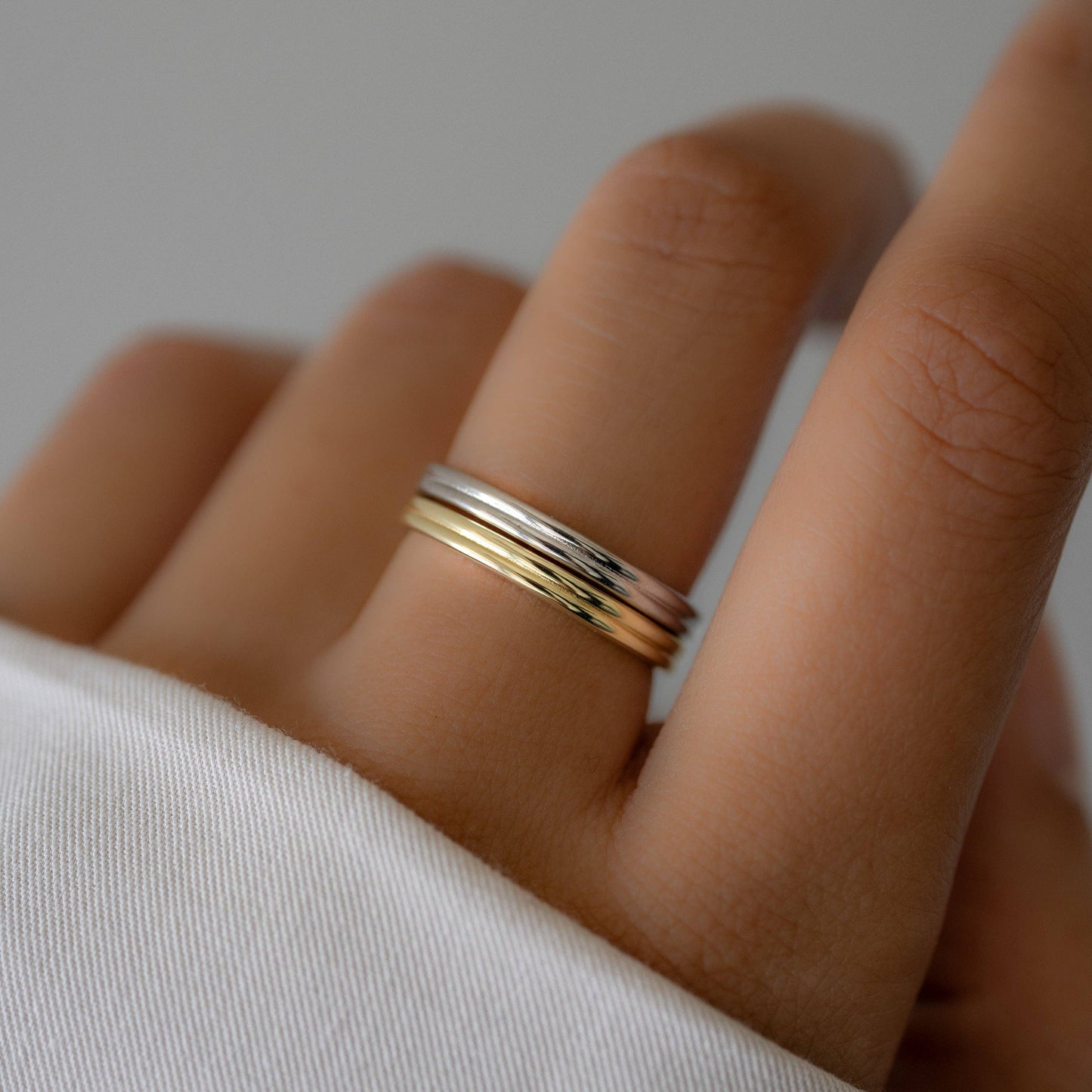 Double Band Ring: Gold / 9