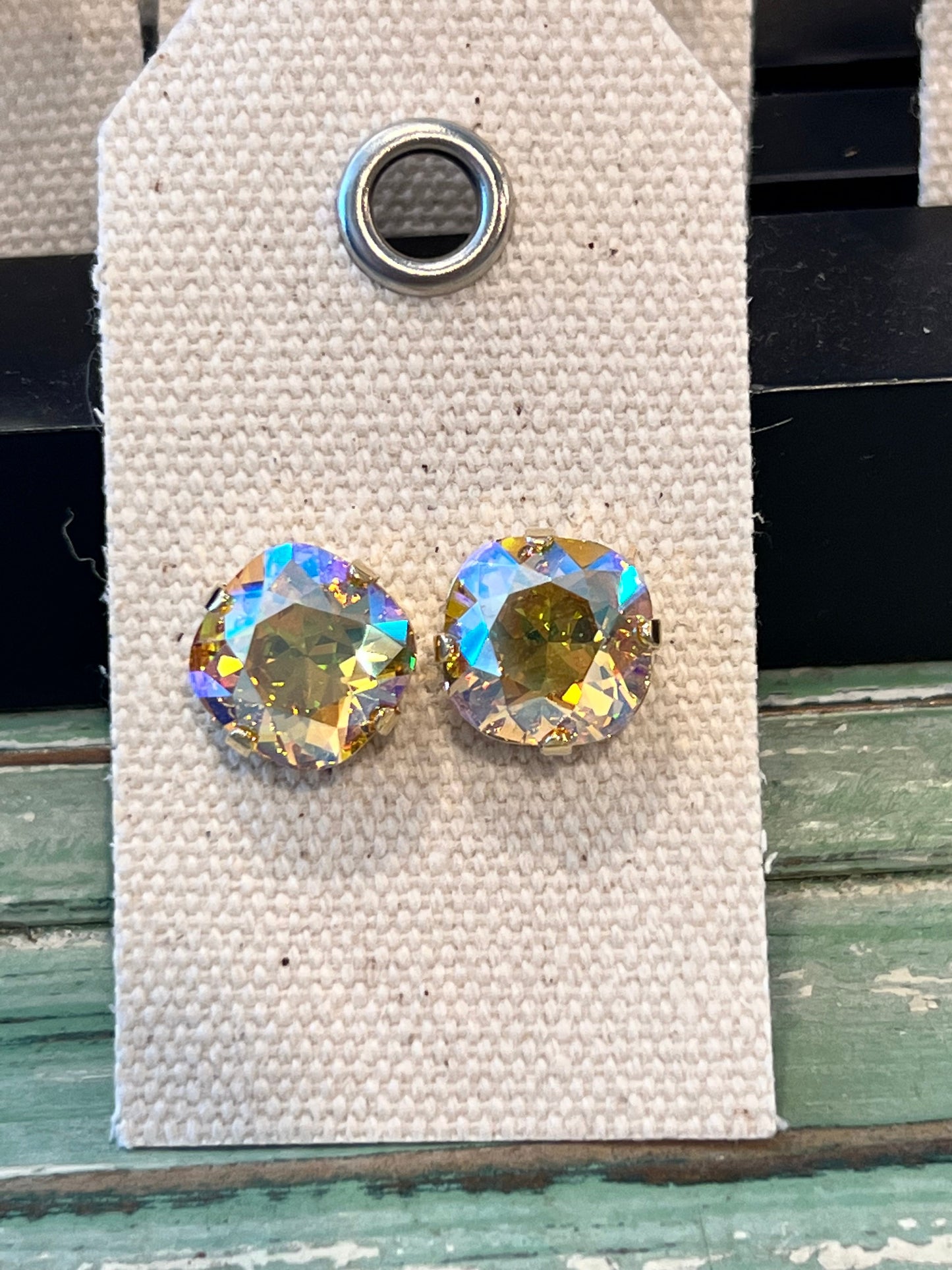 12mm Cushion Cut Austrian Crystal Citrine