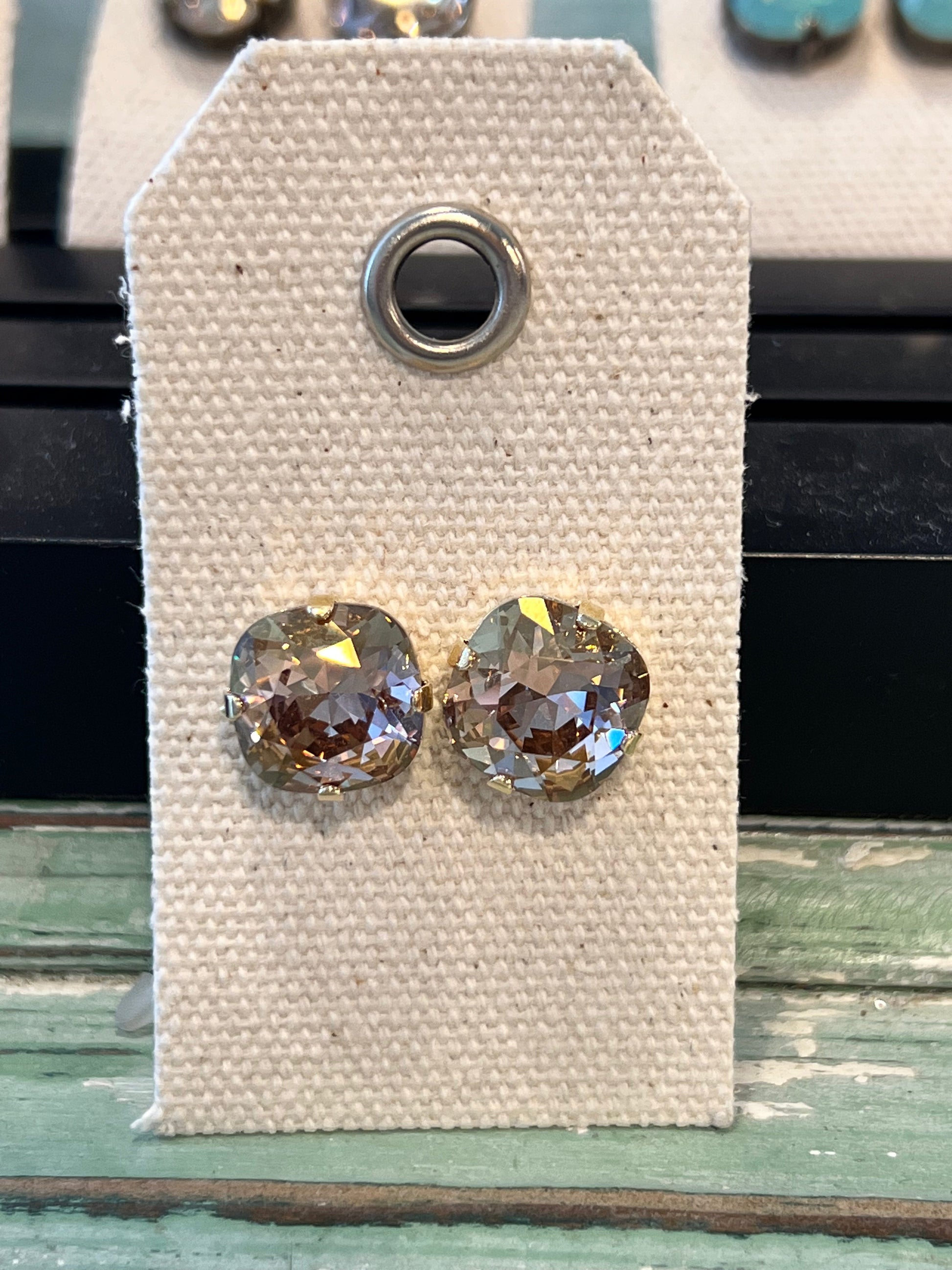 12mm Cushion Cut Austrian Crystal Clear