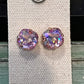12mm Cushion Cut Austrian Crystal Clear Pink