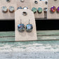 12mm Cushion Cut Austrian Crystal Gun Metal Grey drop hang