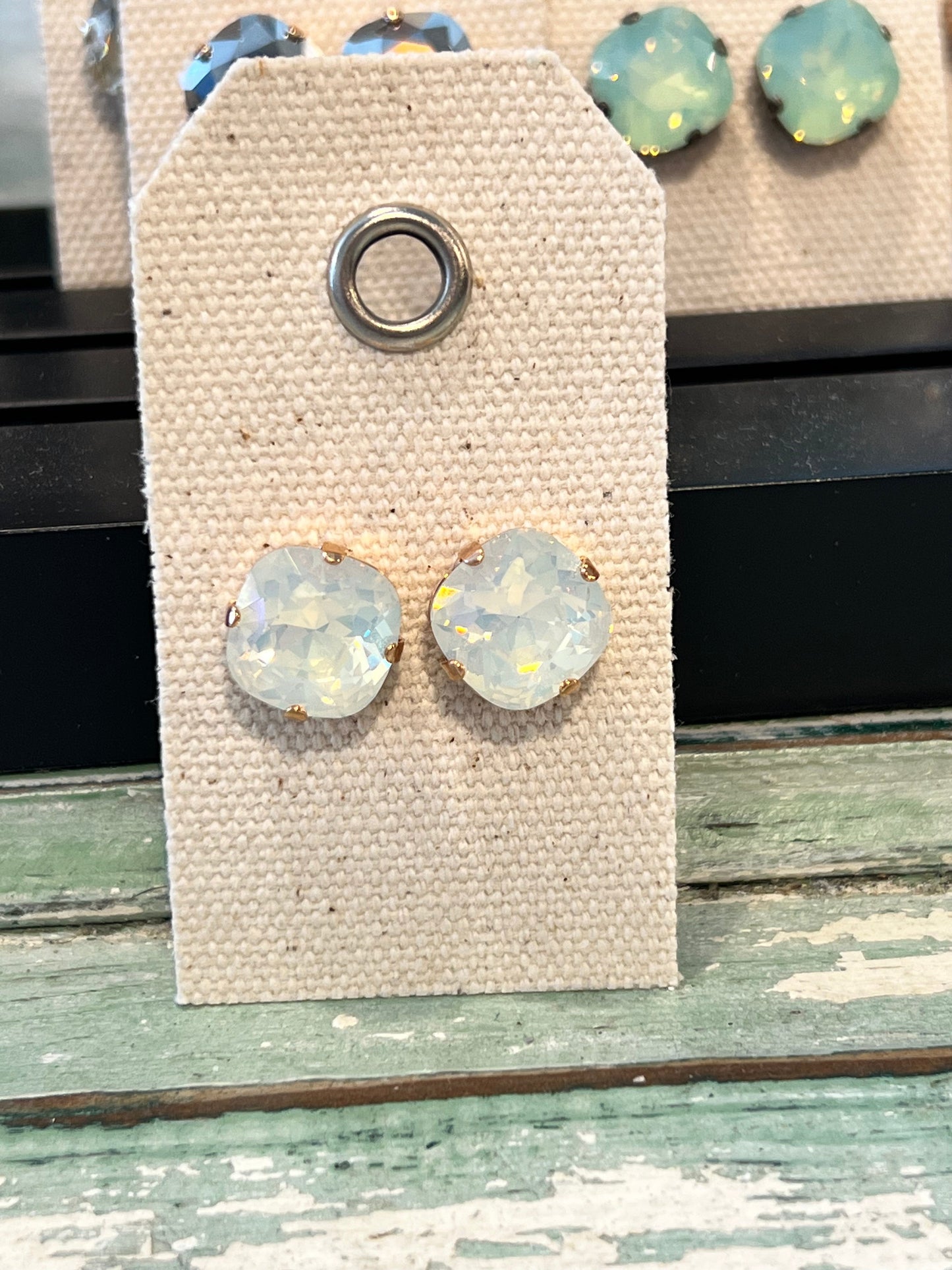 12mm Cushion Cut Austrian Crystal Opaque