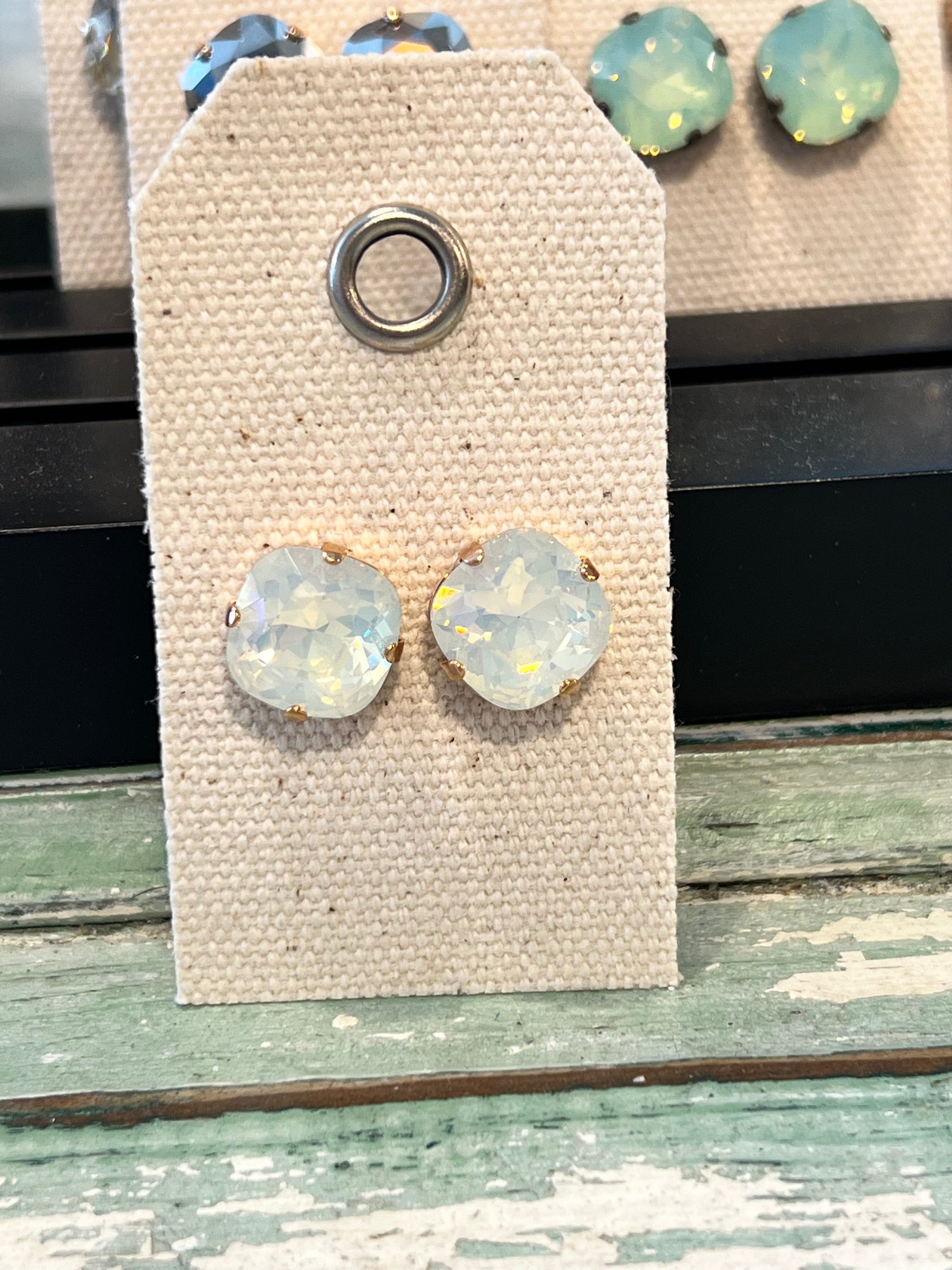 12mm Cushion Cut Austrian Crystal Opaque