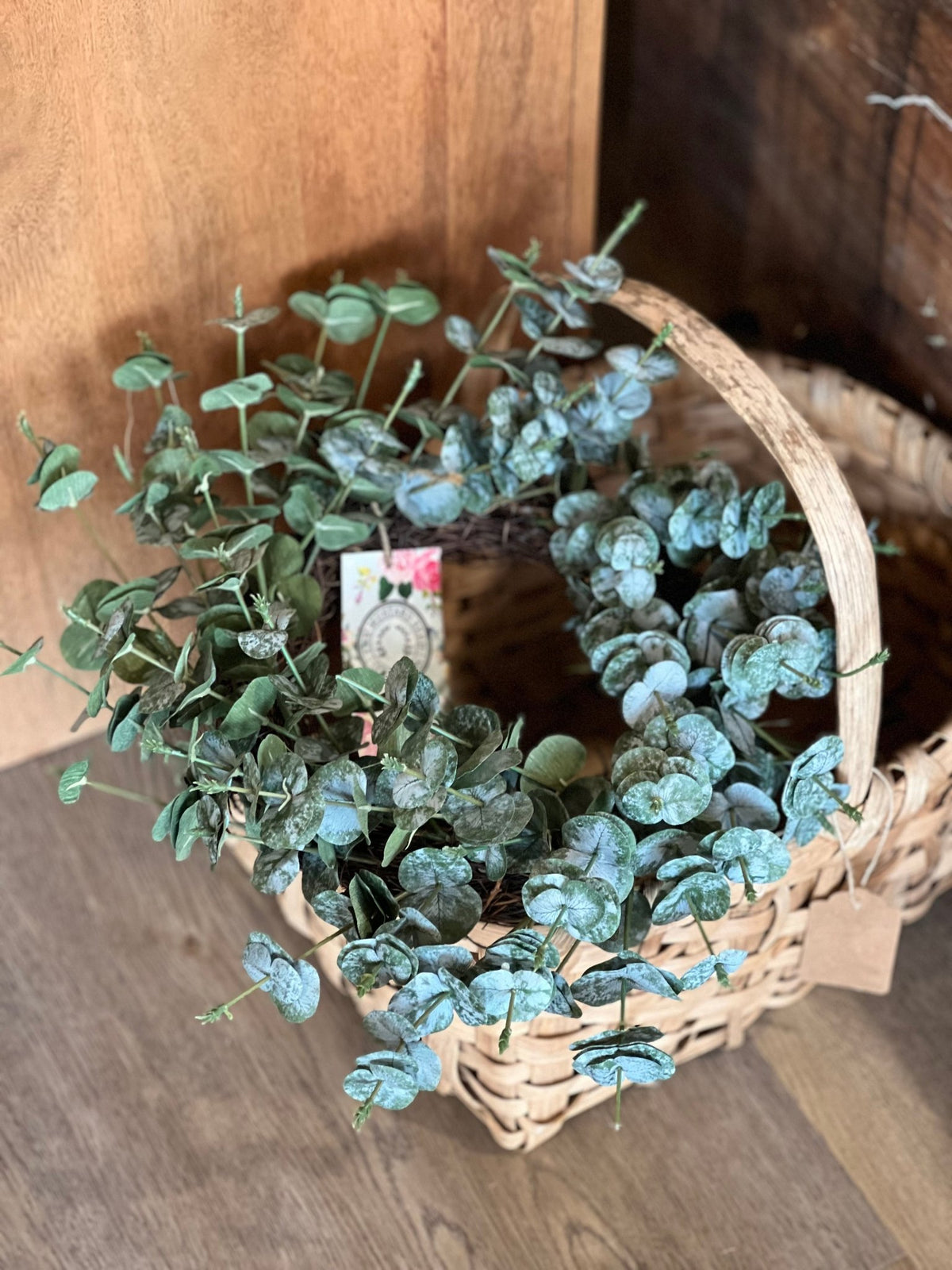6.5" Bygone Eucalyptus Candle Ring 
