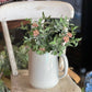 14" Pink & Green Floral Sprig - The Mustard Seed Collection, The Seed