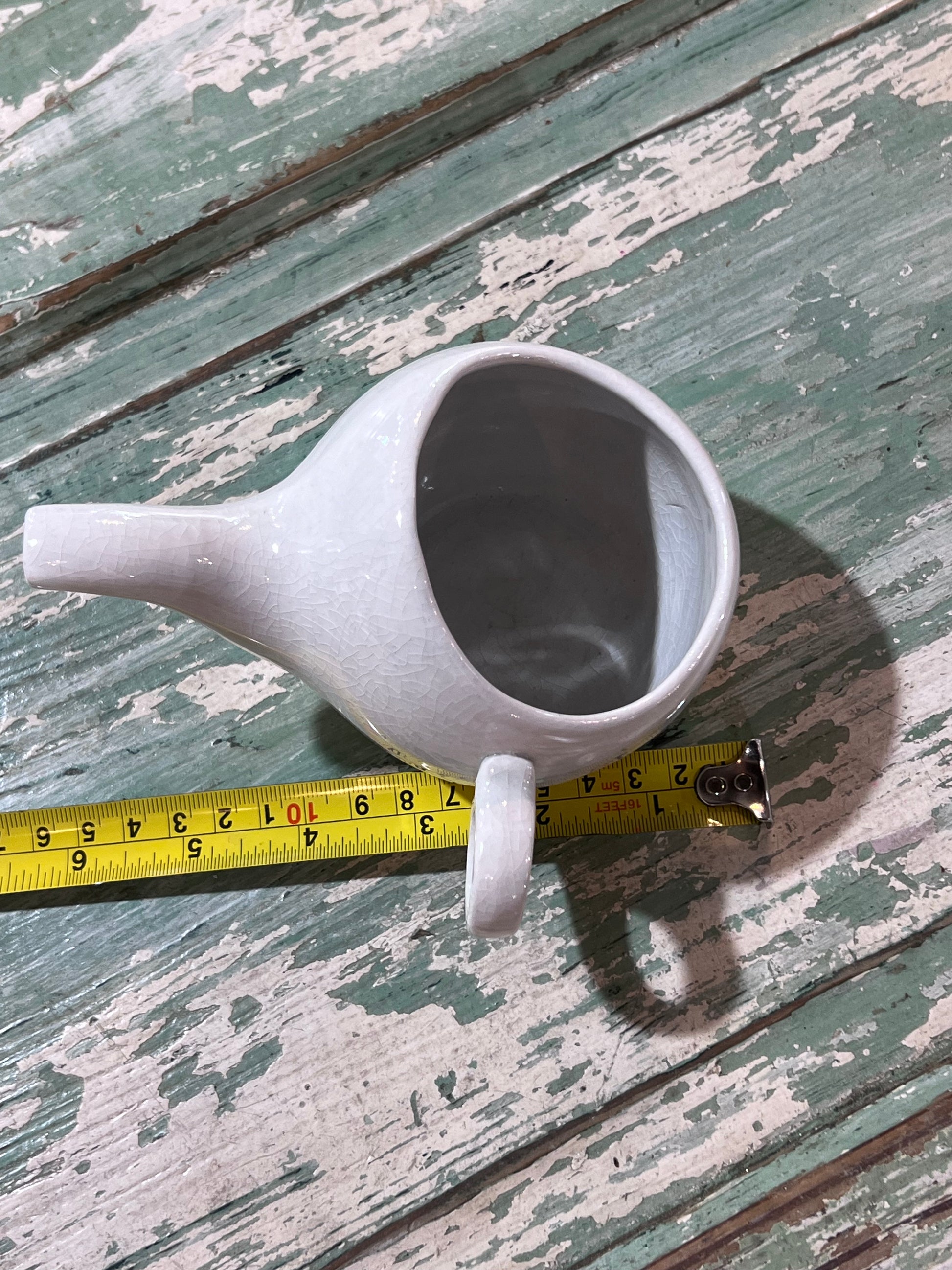 Antique Baby Invalid Feeder Cup White Porcelain Victoria Czecho-Slevakk