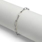 Stainless Steel Paperclip with Charm Keeper Chain Bracelet: Gold / 7.5" WJW
