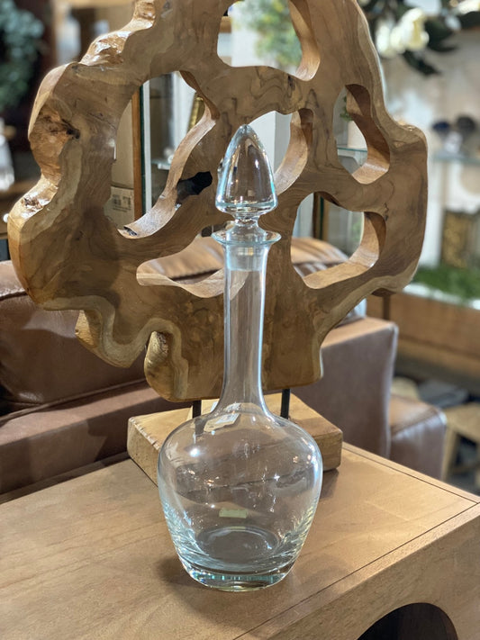 15" Vintage Glass Decanter - The Mustard Seed Collection, The Seed