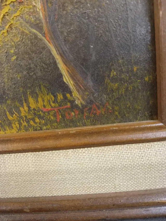 Vintage Original Oil Painting, Framed, Signed