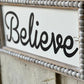15.75" Beaded Believe Sign - The Mustard Seed Collection, The Seed
