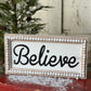 15.75" Beaded Believe Sign - The Mustard Seed Collection, The Seed