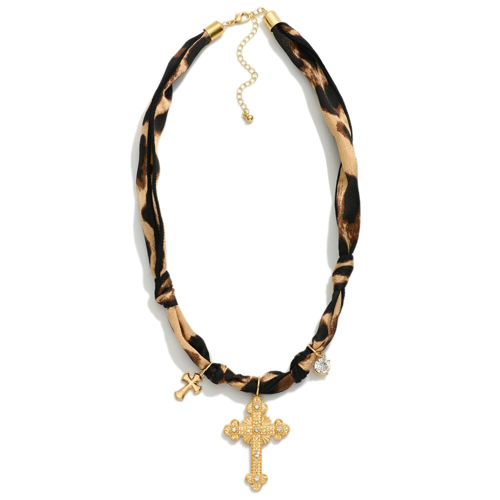 Leopard Bandana Necklace