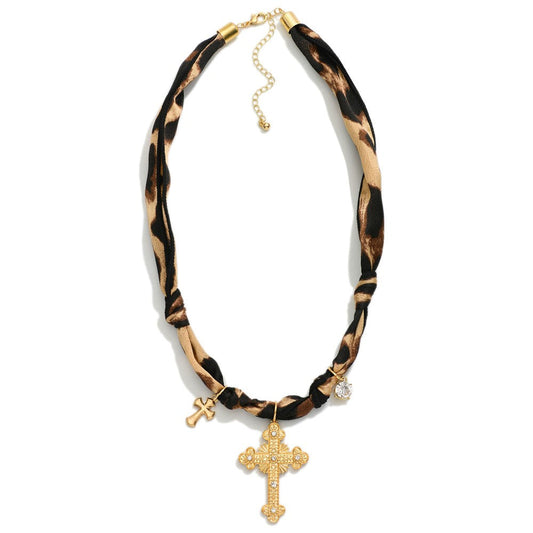 Leopard Bandana Necklace