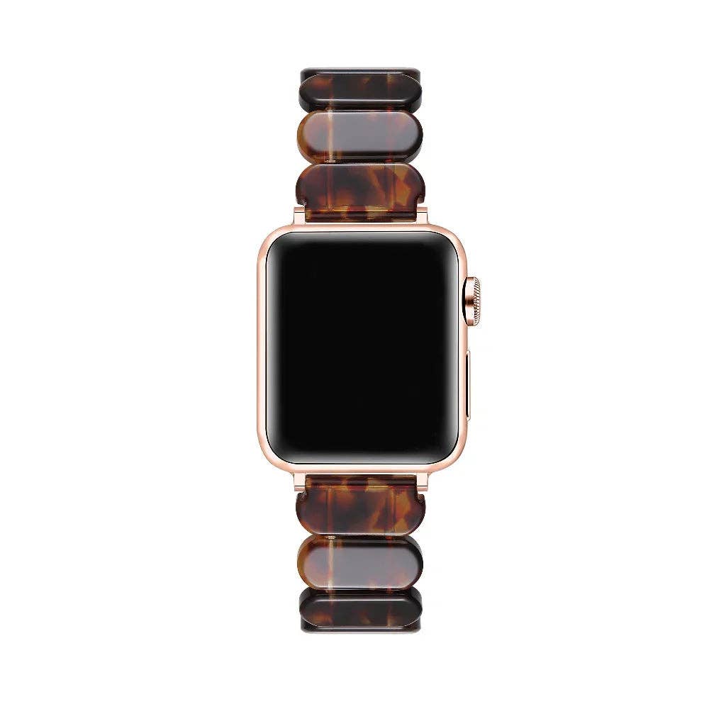 Reese Resin Band for Apple Watch: Chocolate / Fits All Models Posh Tech