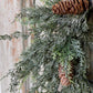16" Silver Thread Cedar Wreath - The Mustard Seed Collection, The Seed