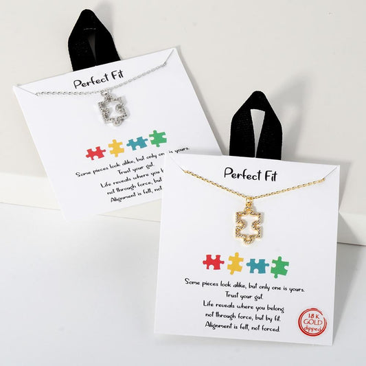 Perfect Fit Puzzle Piece Necklace