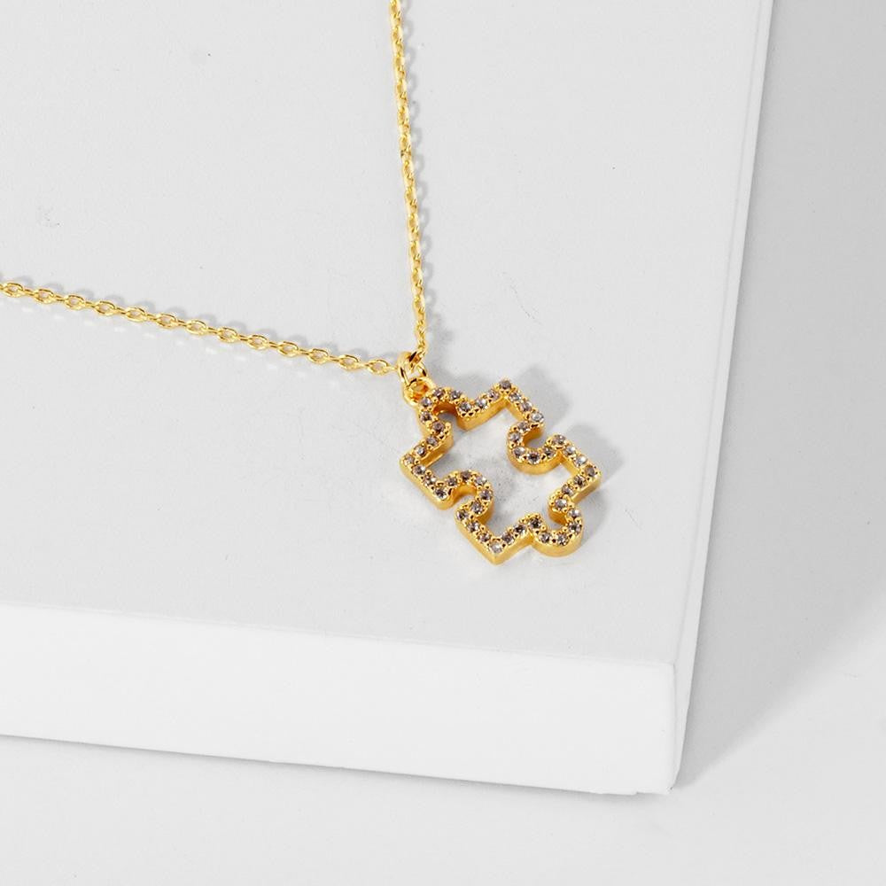 Perfect Fit Puzzle Piece Necklace
