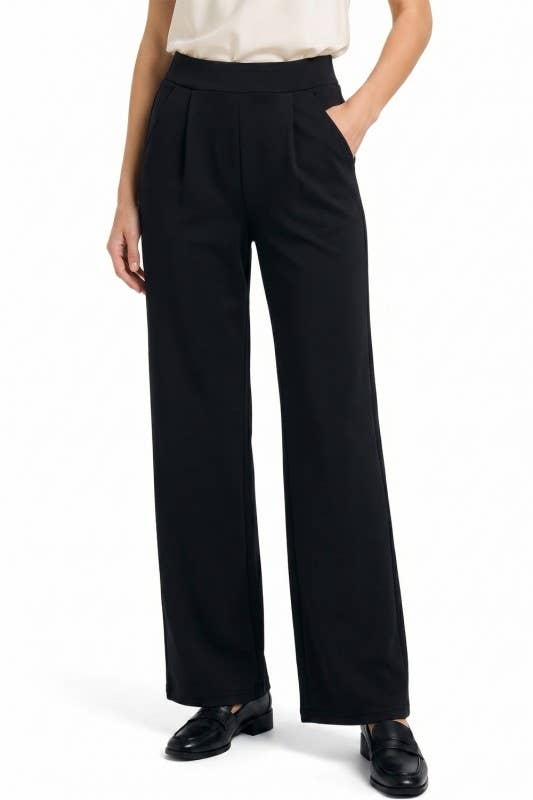 Air Scuba Oversized Pants: Black MIO WHOLESALE
