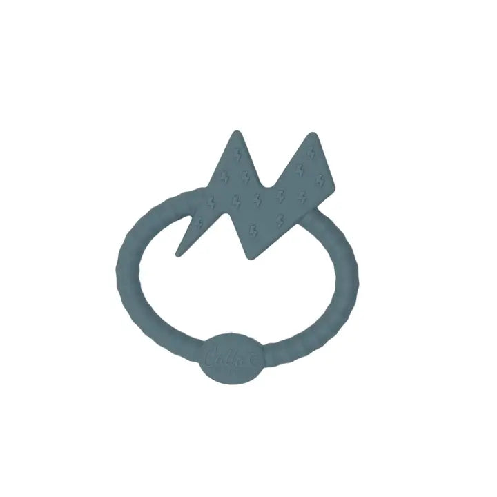 Bolt Silicone Sensory Teether Slate Blue