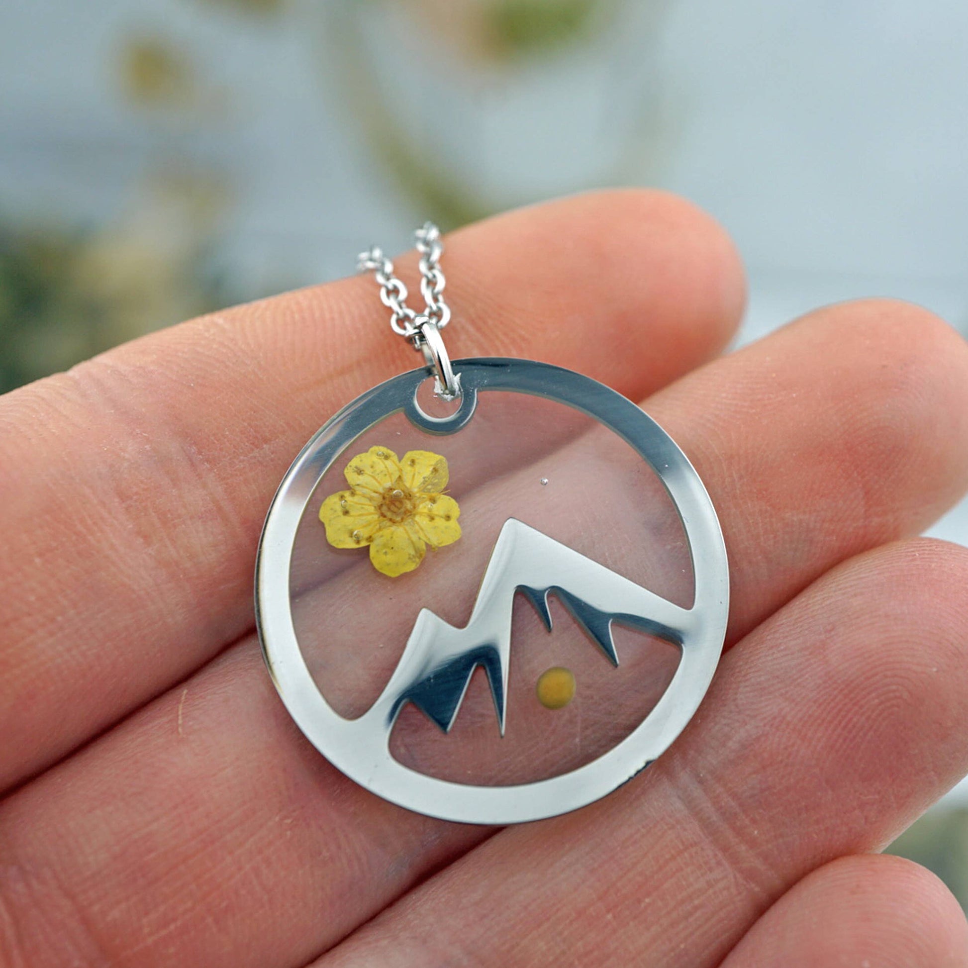Mountain Mustard Seed Necklace: Stainless Steel