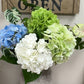 18" Large Bloom Supreme Real Touch Hydrangea: Soft Blue
