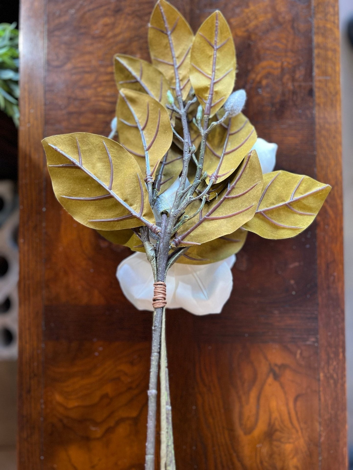 18” Magnolia Pick - The Mustard Seed Collection, The Seed