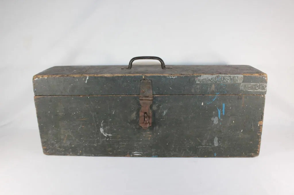 Vintage Wood Carpenters Tool Box