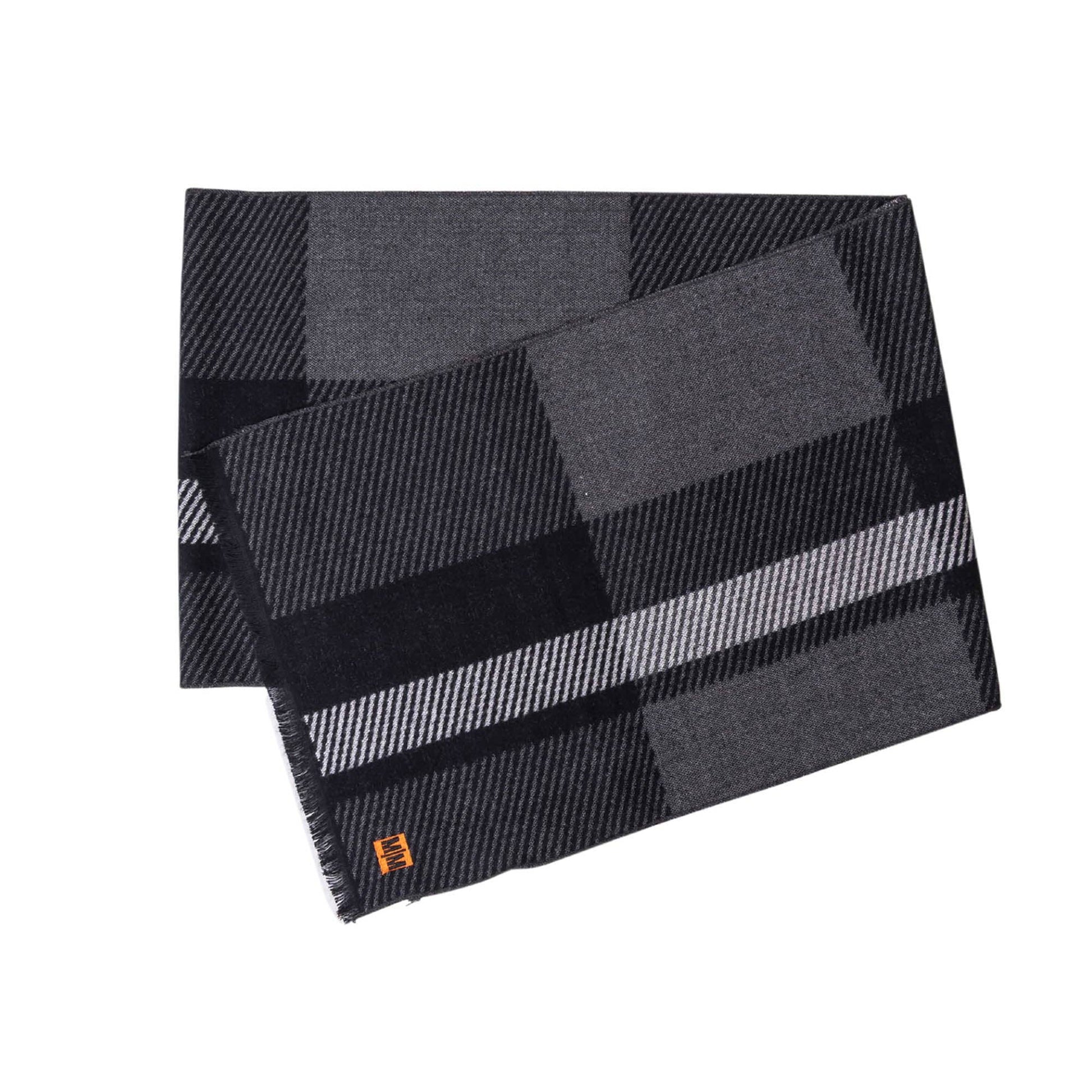 Classic Scarf: Black & Grey