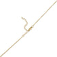 18K Gold PVD Stainless Steel  "Hope" Script Charm Necklace: Gold WJW
