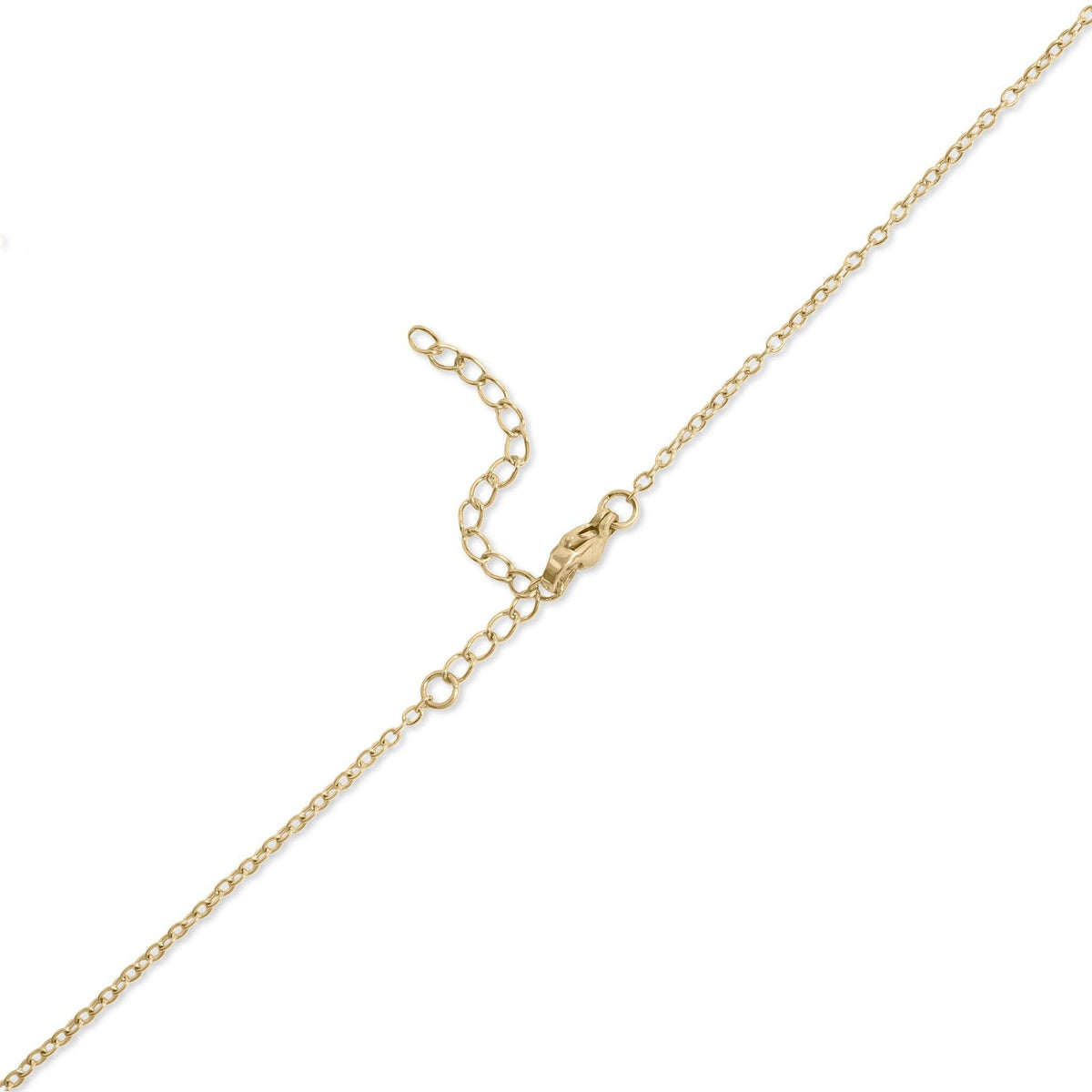18K Gold PVD Stainless Steel  "Hope" Script Charm Necklace: Gold WJW