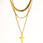 18K Gold Non-Tarnish Layering Box Chain Necklace: Gold - The Mustard Seed Collection, The Seed