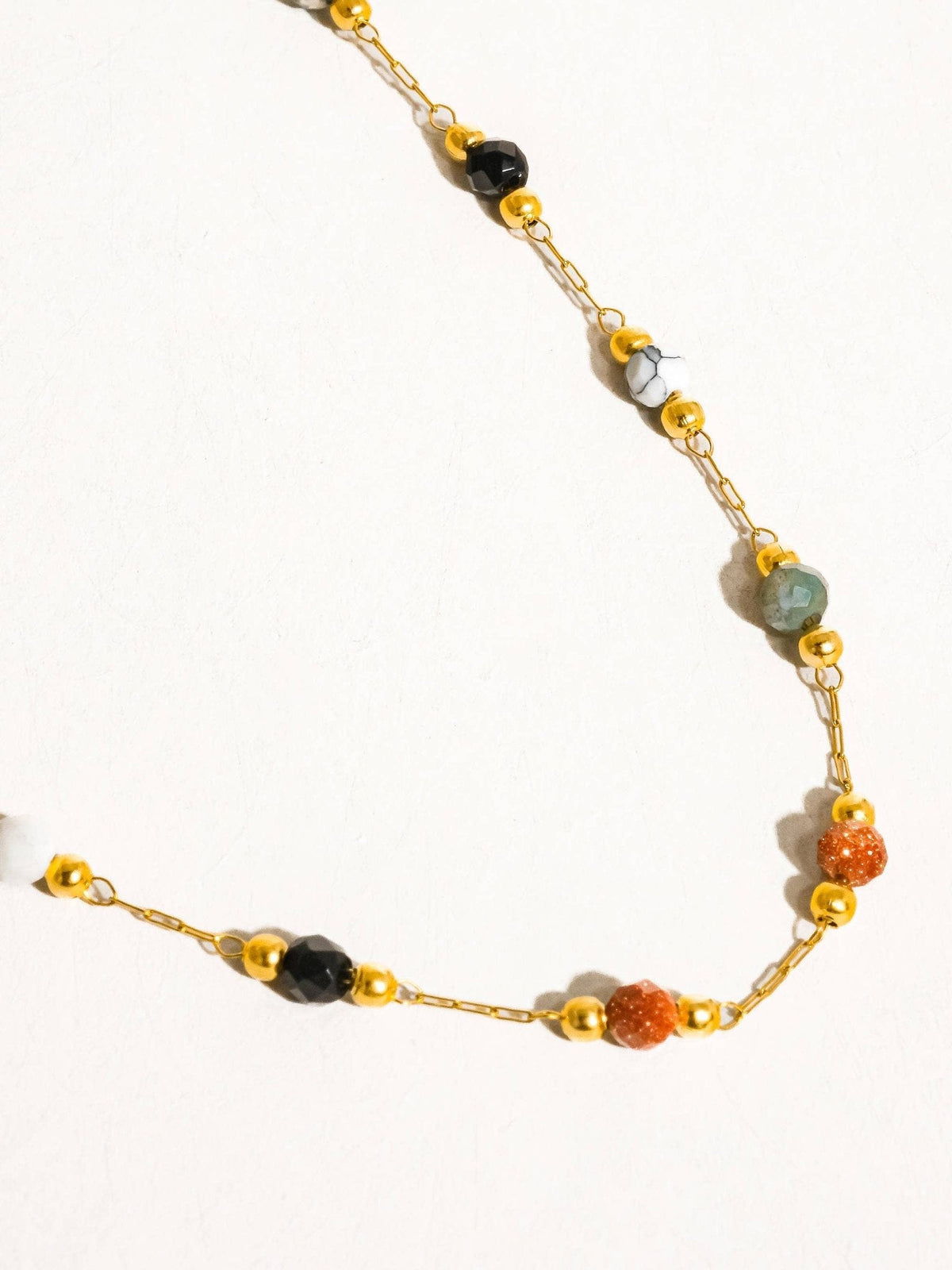 18k Gold Non-Tarnish Stackable Necklaces : Yellow Gold / Charlee-Gold - The Mustard Seed Collection, The Seed