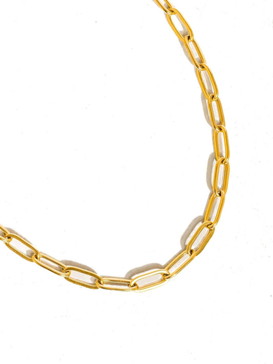 18k Gold Non-Tarnish Stackable Necklaces : Yellow Gold / Charlee-Gold - The Mustard Seed Collection, The Seed